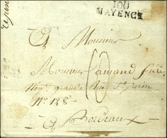 Lettre Avec Texte Daté De St Pierre De La Martinique Le 1er Mai 1806 Pour Bordeaux. Au Recto, Exceptionnelle Marque D'en - Maritime Post