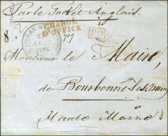 Càd ST PIERRE MARTINIQUE / * 27 JANV. 1855 Sur Lettre Avec Texte Chargée Pour Bourbonne Les Bains. Au Recto, Griffe Roug - Maritime Post