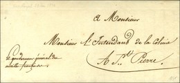 Lettre Avec Texte Daté De Fort Royal Le 27 Décembre 1816 Adressée En Franchise à St Pierre. Au Recto, Contreseing Manusc - Maritime Post