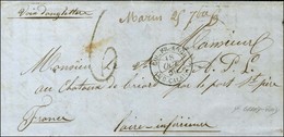 Lettre Avec Texte Daté De Grand Fond Le 25 Septembre 1859 Pour Le Port St Père. Au Recto, Marque Manuscrite '' Marin 25  - Maritime Post