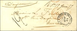 Marque Manuscrite '' R.Pe 12 Juin 55 '' (Rivière Pilote) (J N°1) Sur Enveloppe Pour Le Havre. Au Recto, Càd FORT DE FRAN - Poste Maritime