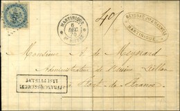 Losange MQE / Col. Gen. N° 4 Càd MARTINIQUE / ST PIERRE Sur Lettre 2 Ports Insuffisamment Affranchie Pour Fort De France - Maritieme Post