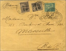 Càd FORT DE FRANCE / MARTINIQUE / Col. Gen. N° 49 + Martinique N° 27 + 28 Sur Lettre Pour Marseille. 1892. - TB / SUP. - - Poste Maritime