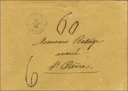 Càd MARTINIQUE / TRINITE Sur Lettre 2 Ports Pour St Pierre. Au Recto, Taxe Tampon 6. 1882. - TB / SUP. - R. - Poste Maritime