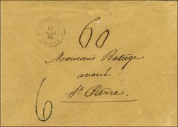 Càd MARTINIQUE / TRINITE Sur Lettre 2 Ports Pour St Pierre. Au Recto, Taxe Tampon 6. 1882. - TB / SUP. - R. - Maritieme Post