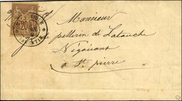 Lettre Avec Texte Daté De Bois Carré Le 4 Avril 1879 Adressée à St Pierre. Au Recto, Càd MARTINIQUE / LAMENTIN / Col. Ge - Maritieme Post