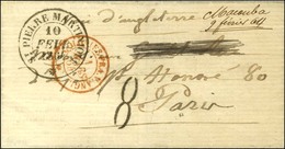 Lettre Datée De Macouba Le 8 Février 1864 Adressée à Paris. Au Recto, Mention Manuscrite '' Macouba 9 Février 64 '', Càd - Maritieme Post