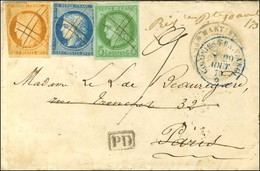 Plume / Col. Gen. N° 13 + 17 + 23 (quelques PD) Càd MARTINIQUE / PETIT BOURG + Marque Manuscrite '' Rivre Pte 30 Août 73 - Maritieme Post