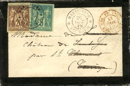 Càd MARTINIQUE ST MARIE / Col. Gen. N° 31 + 34 Sur Lettre Pour La France. 1879. - TB / SUP. - R. - Poste Maritime