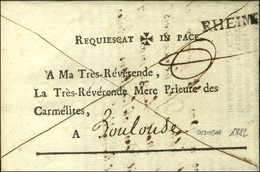 RHEIMS Sur Lettre En Franchise Des Carmélites. 1782. - TB / SUP. - 1701-1800: Precursors XVIII