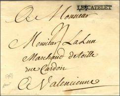 LECATELET (L N° 1) Sur Lettre Sans Texte Daté Du 14 Avril 1769. - SUP. - R. - 1701-1800: Précurseurs XVIII