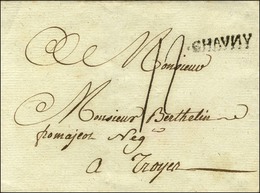 CHAVNY (L N° 2) Sur Lettre Sans Texte. 1ère Pièce Vue. - TB / SUP. - R. - 1701-1800: Voorlopers XVIII