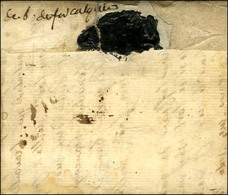 '' Deb. De Forcalquier '' Au Verso D'une Lettre Au Départ De Lunéville Avec Texte Daté 1777 (non Signalé). - TB. - R. - 1701-1800: Voorlopers XVIII