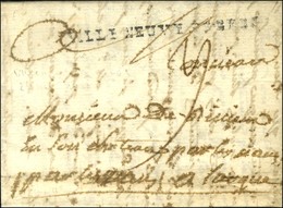 VILLENEUVE DE BERG (L N° 3) Sur Lettre Avec Texte Daté. 1787. - TB. - 1701-1800: Precursors XVIII