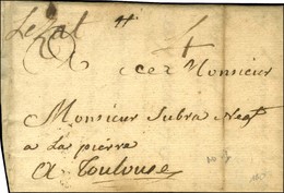 '' Lezat '' (L N° 1) Sur Lettre Avec Texte Daté. 1787. - TB. - 1701-1800: Précurseurs XVIII