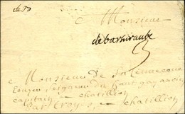 '' Debarsuraube '' (L N° 3) Sur Lettre Avec Texte Daté 1730. - TB / SUP. - 1701-1800: Precursors XVIII