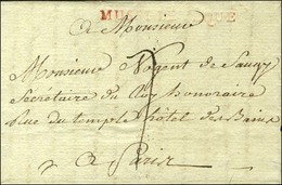 MUSSI-L'EVEQUE Rouge (L N° 2) Sur Lettre Avec Texte Non Daté (1790). - TB. - R. - 1701-1800: Voorlopers XVIII