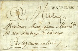 VANDOEUVRE (L N° 2) Sur Lettre Avec Texte Daté 1789. - TB / SUP. - R. - 1701-1800: Voorlopers XVIII