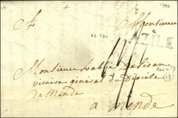 AZILE (L N° 2) (27 Mm) Sur Lettre Avec Texte Daté. 1782. - TB / SUP. - 1701-1800: Précurseurs XVIII