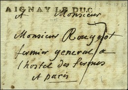 AGNAY LE DUC (L N° 1) Sur Lettre Avec Texte Daté 1785. - TB / SUP. - 1701-1800: Précurseurs XVIII