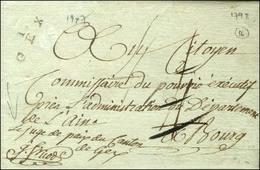 1 / GEX Sur Lettre En Franchise Du Juge De Paix De Gex, Taxe 4 Détaxée. 1798. - TB / SUP. - 1801-1848: Précurseurs XIX