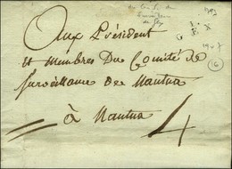 1 / GEX Sur Lettre Avec Texte Daté. 1793. - TB / SUP. - 1801-1848: Précurseurs XIX