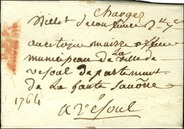 P.9.P. / ARCIS. S.A. Rouge + '' Chargé '' Sur Lettre Avec Texte Daté 1793. Au Verso, Cachets De Cire POSTE / AUX / LETTR - 1801-1848: Voorlopers XIX