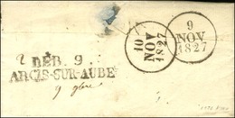 DEB.9. / ARCIS-SUR-AUBE. 1827. - SUP. - R. - 1801-1848: Precursors XIX