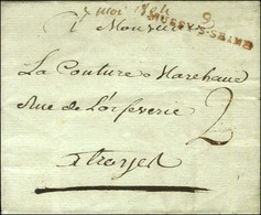 9 / MUSSY-S-SEINE Rouge (40 X 9) (NR De Mussy L'Evêque) Sur Lettre Avec Texte Daté 1804. - TB / SUP. - R. - 1801-1848: Précurseurs XIX