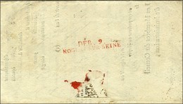 DEB.9 / NOGENT SUR SEINE Rouge Sur Lettre Avec Texte Daté 1808. - TB / SUP. - R. - 1801-1848: Voorlopers XIX