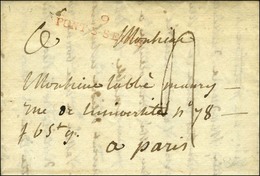 9 / PONT-S-SEINE Rouge Sur Lettre Avec Texte Daté 1806. - TB / SUP. - 1801-1848: Voorlopers XIX