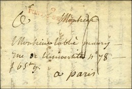 9 / PONT-S-SEINE Rouge Sur Lettre Avec Texte Daté 1806. - TB / SUP. - 1801-1848: Précurseurs XIX