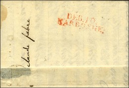 DEB. 10 / NARBONNE Rouge Sur Lettre Avec Texte Daté. 1806. - TB. - 1801-1848: Précurseurs XIX