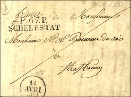 P.67.P. / SCHELESTAT Sur Lettre Avec Texte Daté 1831. - SUP. - 1801-1848: Voorlopers XIX