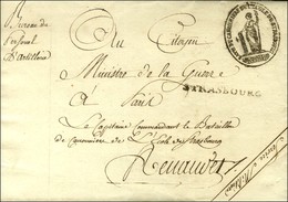 STRASBOURG + Cachet Orné CANONNIERS DE L'ECOLE DE STRASBOURG Sur Lettre Avec Texte Daté De La Citadelle De Strasbourg Le - 1801-1848: Voorlopers XIX