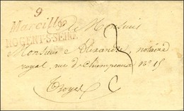 9 / Marcilly / NOGENT-S-SEINE Rouge Sur Lettre Avec Texte Daté 1824. - TB / SUP. - Other & Unclassified