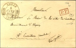 Càd T 11 AZILLE (10) + P.P. Rouge. 1839. - SUP. - Autres & Non Classés