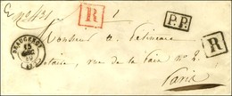 Càd T 15 BEAUGENCY (43 Sur Lettre Au 1ère échelon Recommandée Pour Paris. Au Recto, P.P. Noir Et R Noir Et Rouge. 1849.  - Andere & Zonder Classificatie