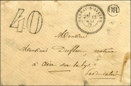 Càd T 24 BESSAY-S-ALLIER (3) Taxe 40 DT. 1872. - TB / SUP. - Other & Unclassified