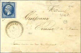 PC 1946 / N° 14 (def) Càd T 22 MEAULNE (3). 1861. - TB. - Other & Unclassified