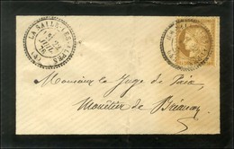 Càd T 24 LA SALLE-DES-ALPES / N° 55 Sur Lettre Locale Pour Monetier. 1873. - TB / SUP. - Andere & Zonder Classificatie