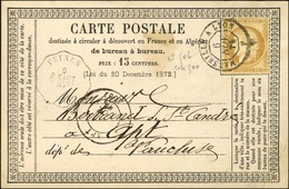 Càd MARSEILLE A LYON / N° 55 Conv. Stat. VEYNES / G.SIST. (4) Sur Carte Pour Apt. 1876. - TB / SUP. - Other & Unclassified