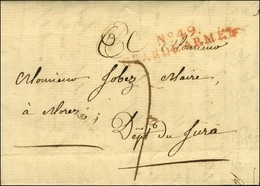 N° 49 / GRANDE ARMEE Rouge Sur Lettre Avec Texte Daté De Francfort Le 6 Juillet 1813. - TB / SUP. - R. - Marques D'armée (avant 1900)