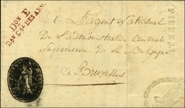Don E / Bau Cal DES ARM. Rouge Sur Lettre Avec Texte Daté De Tournay Ce 11 Pluviose An 3 Adressée En Franchise à Bruxell - Army Postmarks (before 1900)