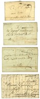 Lot De 4 Lettres Avec Marques Postales ARM. D. PYR. ORIEN Toutes Avec Bons Textes Datés De Figueres. - B / TB. - Legerstempels (voor 1900)