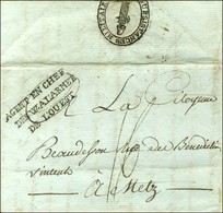 AGENT EN CHEF / DES W.A L'ARMEE / DE L'OUEST Sur Lettre Avec Texte Non Daté Adressée à Metz. Au Verso, Beau Cachet Révol - Army Postmarks (before 1900)