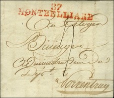 87 / MONTBELLIARD Sur Lettre Avec Texte Daté Du 11 Vendémiaire An 8 Pour Porrentruy. - SUP. - RR. - 1792-1815: Conquered Departments