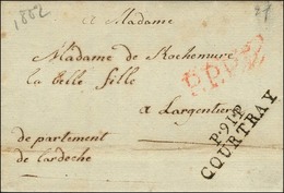 P.91.P / COURTRAY Sur Lettre Avec Texte Daté '' Hulste 1802 ''. - TB / SUP. - 1792-1815: Départements Conquis