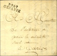 P.94.P. / GENAPPES Sur Lettre Avec Texte Daté Le 5 Floréal An 6 Pour Paris. - SUP. - R. - 1792-1815: Conquered Departments