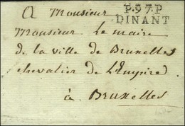 P.97.P. / DINANT Sur Lettre Avec Texte Daté Du 22 Décembre 1812 Pour Bruxelles. - SUP. - R. - 1792-1815: Conquered Departments